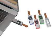 VÝSUVNÝ USB FLASH DISK S LED LOGEM