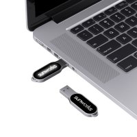 MINI KOVOVÝ USB 2.0 / 3.0 FLASH DISK S LED LOGEM