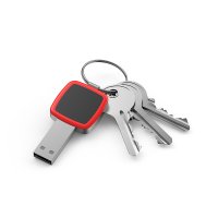 KOVOVÝ USB 2.0 / 3.0 FLASH DISK KLÍČ S LED LOGEM