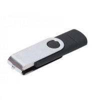 OTG USB 2.0 Flash disk TWISTER SMART, 4 GB, černá barva (UDM991)