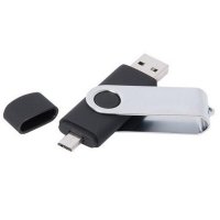 OTG USB 2.0 Flash disk TWISTER SMART, 32 GB, černá barva (UDM991)
