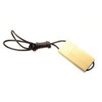 USB FLASH DISK DŘEVĚNÝ SE ŠŇŮRKOU NA KRK