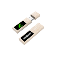 DŘEVĚNÝ USB 2.0/3.0 FLASH DISK S LED LOGEM