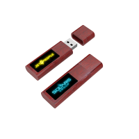 DŘEVĚNÝ USB 2.0/3.0 FLASH DISK S LED LOGEM