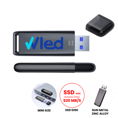 VYSOKORYCHLOSTNÍ PŘENOSNÝ SSD DISK S USB-A KONEKTOREM