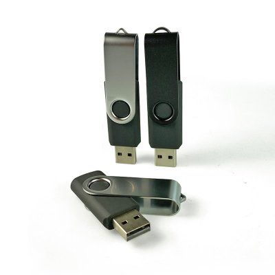 USB flash disk 2.0 TWISTER, 16 GB, černá barva (UDM001)