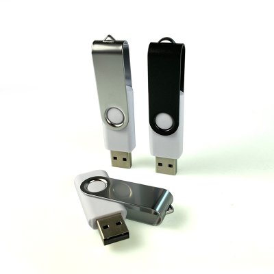 USB flash disk 2.0 TWISTER, 16 GB, bílá barva (UDM001)