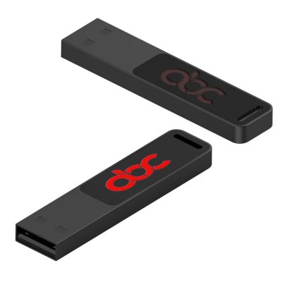 SLIM KOVOVÝ USB FLASH DISK S LED LOGEM