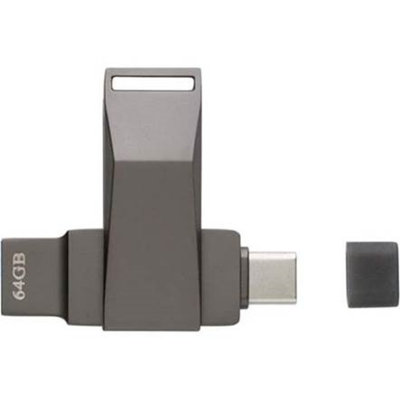 KOVOVÝ USB FLASH DISK S USB-A A USB-C KONEKTORY